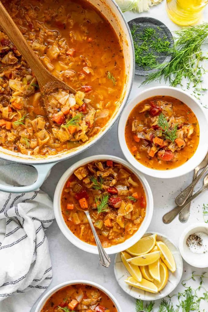 Cabbage Soup {Low Calorie} – Healthy Seasonal Recipe