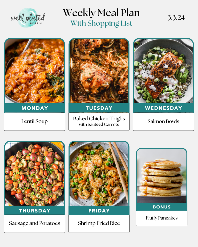 Weekly Meal Plan 3.3.24 – WellPlated.com

 – healblogger