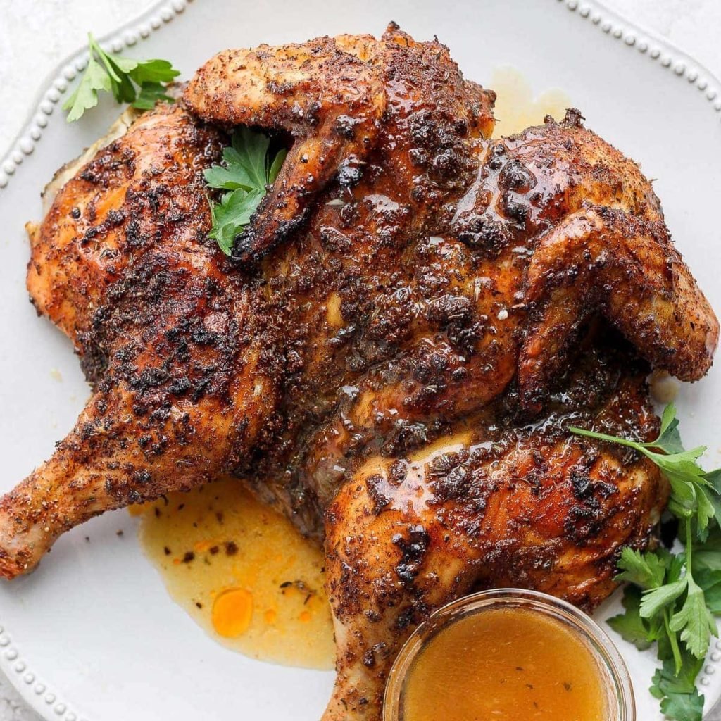 Juicy Spatchcock Chicken – Fit Foodie Search

 – healblogger